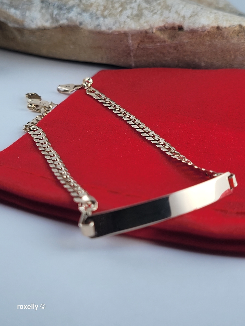 14K Yellow Gold Curb Link Bracelet - Solid Gold! 👌🎁